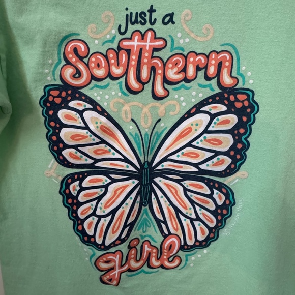 Girls Southern Tee - Just a southern girl - Picture 2 of 4